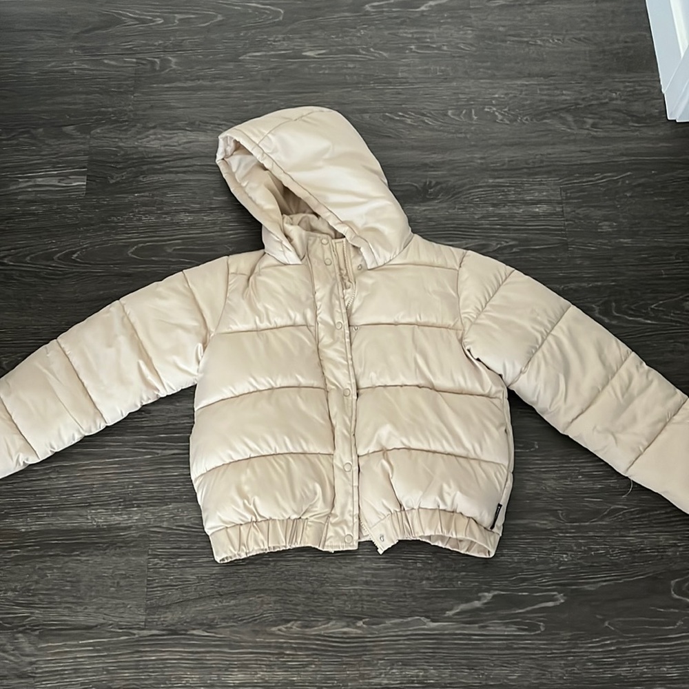 Missguided Beige Puffer Coat